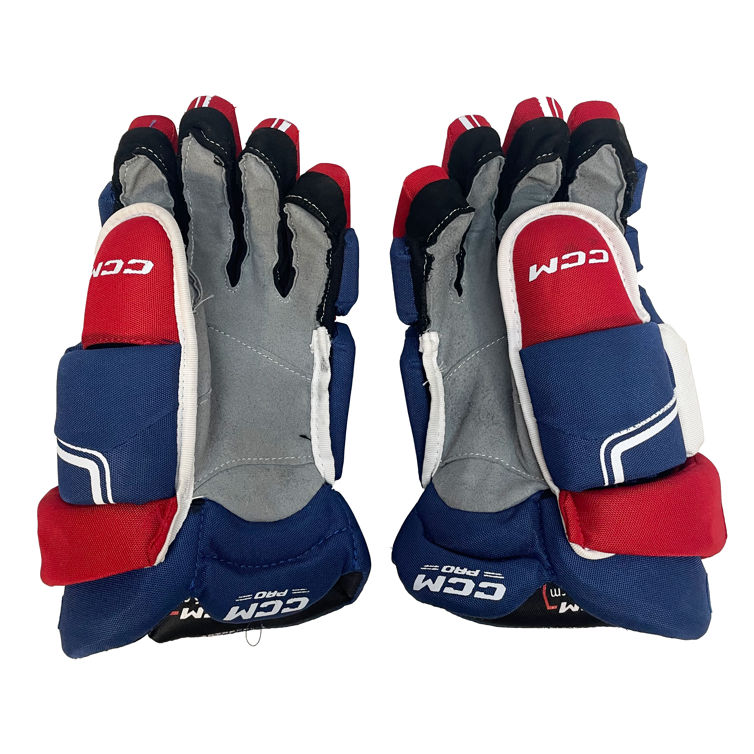 CCM HGQLXP - Gant de hockey d'occasion NHL Pro Stock - Canadiens de Montréal (bleu/blanc/rouge)